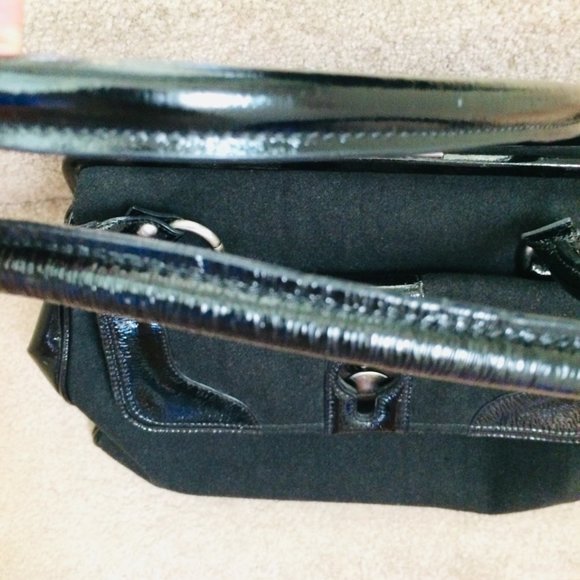 HOBO Patent Leather & Wool Handbag - Picture 10 of 10